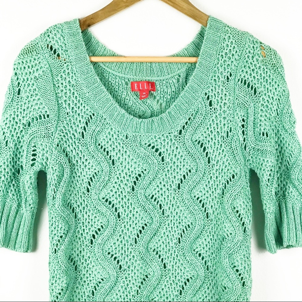 Elle Mint Green Sweater - Picture 5 of 9